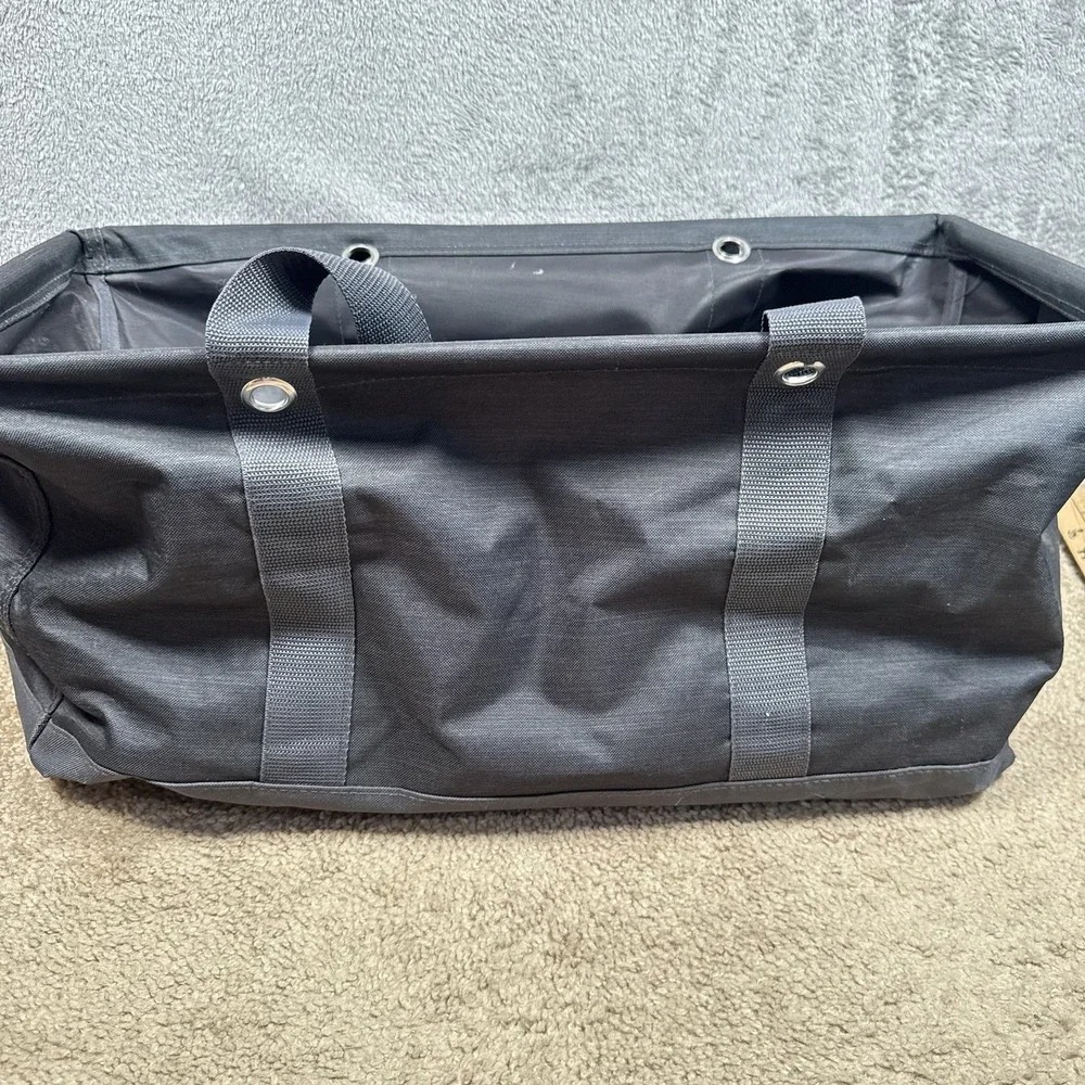 Thirty-One Extra Large Utility Tote Charcoal Gray Storage Travel Bag